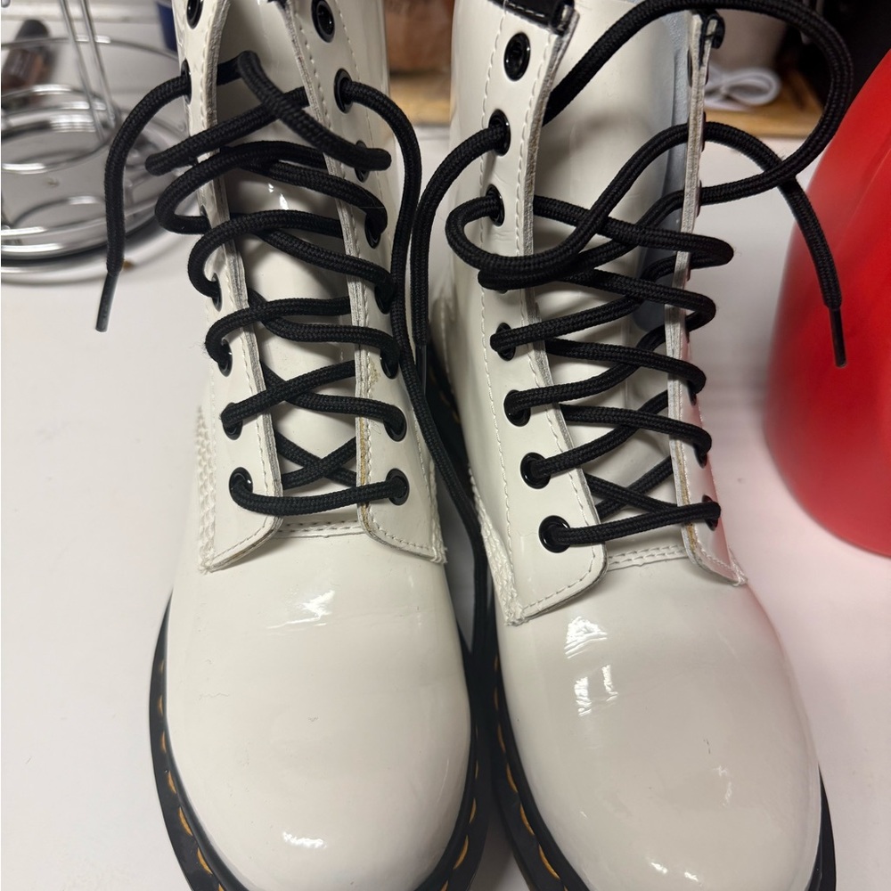 Women's White Dr Martens